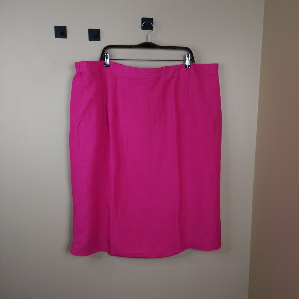 Jessica London Bright Pink Pencil Skirt Size 28W